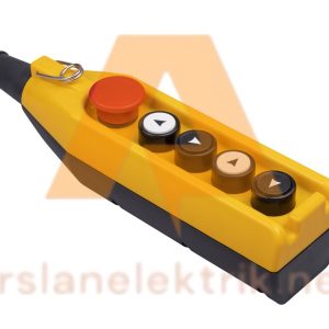 Emas PV5E40B22 - 5 Gözlü Vinç Kumanda Kutusu ; PV Serisi 5 Gözlü Tek Hızlı 1NC Acil Stoplu Vinç Kumanda Kutusu