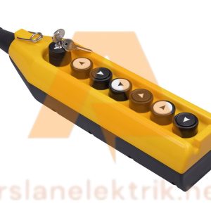 Emas PV7AC20A222 - 7 Li Vinç Kumanda Kutusu ; PV Serisi 7 Gözlü Tek Hızlı 1NO Anahtarlı Vinç Kumanda Kutusu