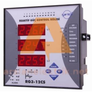 Entes RG3-12C Reaktif güç kontrol rölesi 12 kademeli