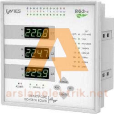 Entes RG3-12E Reaktif güç kontrol rölesi 12 kademeli